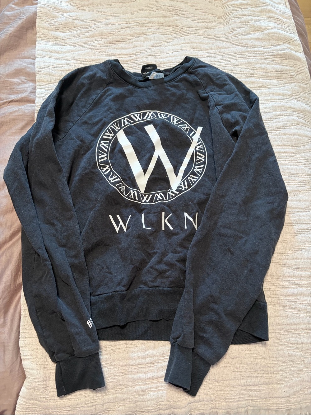 Women's Black Crewneck Logo Sweatshirt